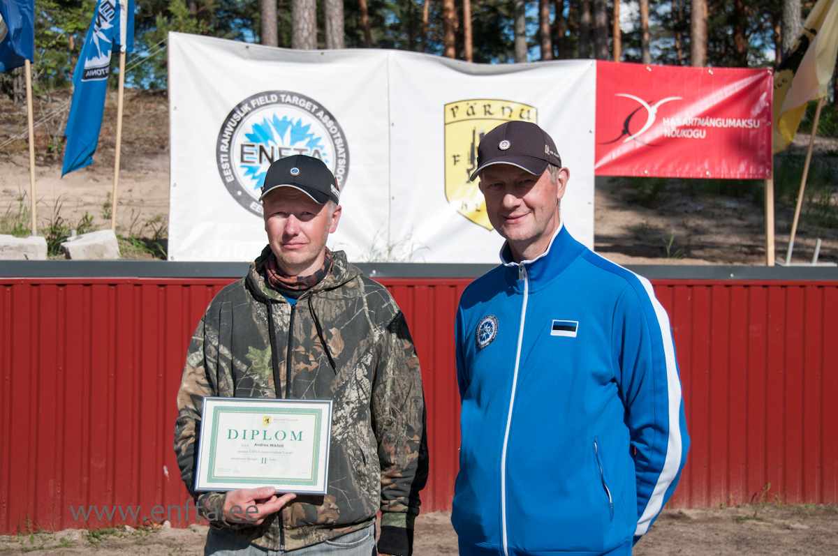 Category Springer II place Andres Mikfelt, 49 hits out of 100